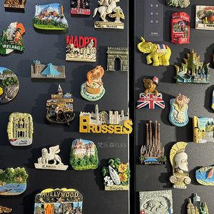 世界各国各地旅游冰箱贴3D立体磁贴旅行收藏美国国家纪念品创意