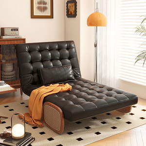 多功能沙发床可折叠坐卧两用客厅小户型休闲椅书房实木单人沙发床