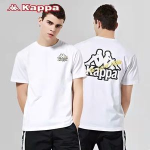 KAPPA卡帕/背靠背夏季纯棉新款男女运动T恤短袖宽松休闲上衣半袖