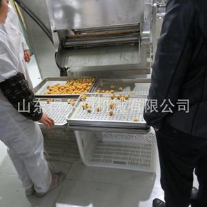 实体工厂 夹心绿豆饼油炸机 休闲食品老婆饼油炸流水线 质优价廉