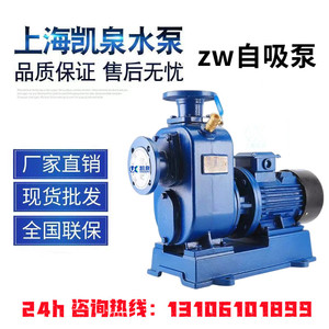 上海凯泉自吸泵卧式管道离心泵大流量高扬程抽水泵380V三相循环
