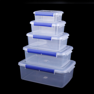 大号长方形饭店商用保鲜盒塑料冰箱冰柜带盖密封盒厨房食品收纳盒