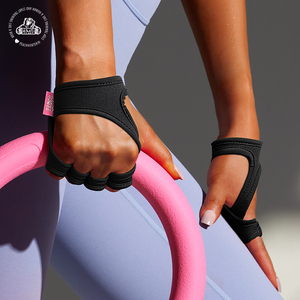 PeachHunter 防滑硅胶加厚软垫运动健身装备器械训练护掌半指手套