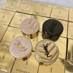 YSL/圣罗兰春季限定新品楞格纹粉色皮革气垫 轻薄水光肌 B10/B20