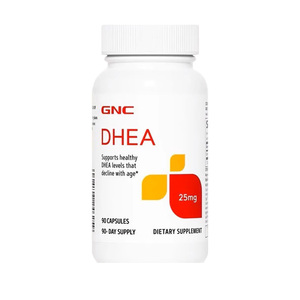 gnc健安喜DHEA脱氢表雄酮90片备孕高含量25mg呵护卵巢青春素美国