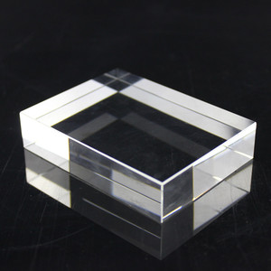 K9人造水晶方体方块长方形立方体玻璃水晶底座定制3D内雕刻字定做