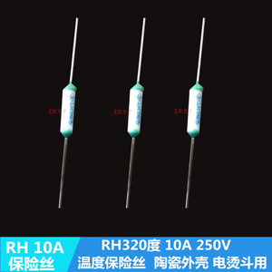 适用红心牌电熨斗蒸汽挂烫机保险丝RH 320度 10A250V温度热熔断体