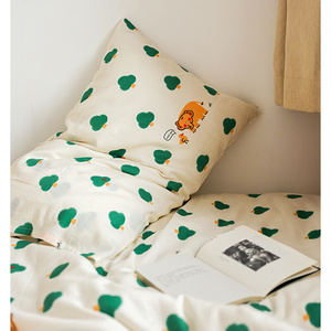 新品MOMO | 绿树小象 | 纯棉双层纱可爱单件床单床笠被套枕套床品