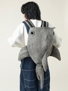 中号潮流动物园鲸鲨鱼双肩包鲸鱼popzoo小众款潮牌男女书包背包