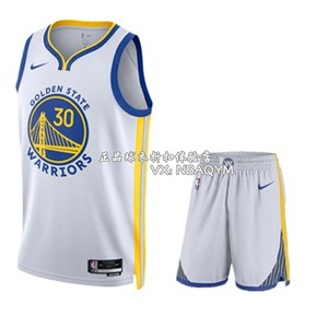 nike耐克NBA勇士队库里30号球衣11号汤普森3保罗SW篮球服套装背心