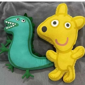新款双面乔治的恐龙先生毛绒玩具抱枕节日礼物佩奇泰迪熊玩偶公仔