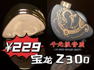 宝龙 Z300 千元级可试听动圈HiFi入耳式有线音乐耳机带麦线控金属