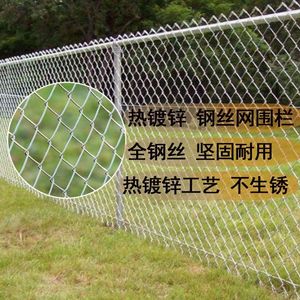 镀锌钢丝网不生锈铁丝网围栏养殖网养鸡羊圈围栏护栏网勾花网球场