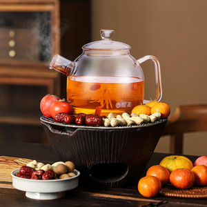 明尚德电陶炉煮茶壶家用茶壶套装围炉煮茶玻璃壶耐高温烧水壶茶具