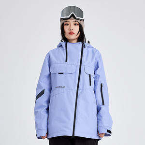 2024新款纯色滑雪服女套装防风防水保暖加厚单板双板滑雪裤男装备