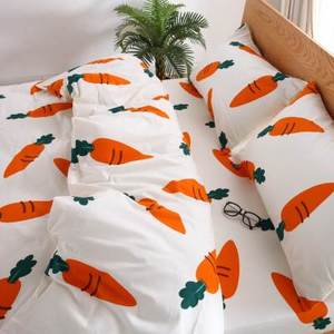床单单件 棉布 全棉斜纹卡通萝卜12m15米18m20米单人床双人床