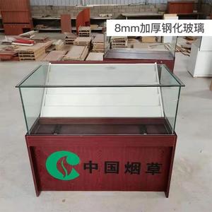 新款便利店木质烟柜玻璃展示柜带收银一体组合多功能香烟柜台厂家