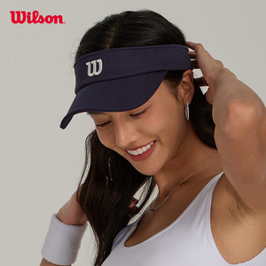 Wilson威尔胜空顶帽男女夏季遮阳运动鸭舌帽速干无顶帽网球帽