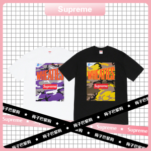 代购Supreme 21ss Wheaties Tee联名款圆领麦片燕麦短袖T恤男女款