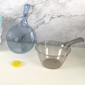 舀水瓢家用水勺瓢舀子大水漂厨房长柄创意透明长把水飘勺子塑料