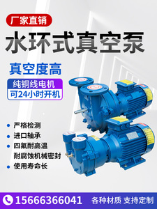 2BV水环式真空泵工业用抽气泵循环水真空泵负压高真空防爆不锈钢