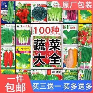 四季蔬菜种子菜园阳台盆栽西红柿黄瓜辣椒豆角瓜果菜种籽种孑大全