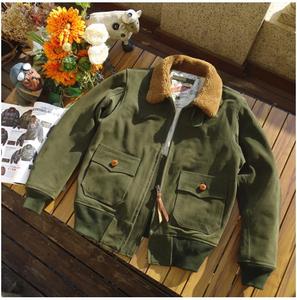 Free shipping.New Army green cowhide suede leather jacket.Pl