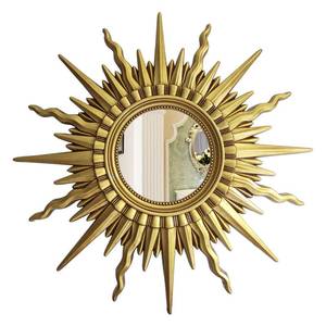 欧式客厅太阳神装饰镜美式玄关镜子壁挂沙发墙面镜法式壁炉挂镜画