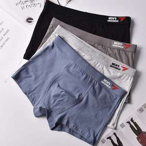 90-180 Jin Men's Breathable Boxer Underwear Cotton Mid-Waist