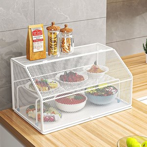 分层饭菜罩家用蔬果剩菜防苍蝇防蚊虫防尘罩厨房收纳网柜小型碗柜