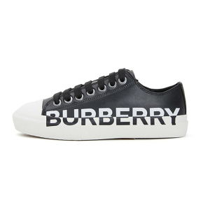 BURBERRY/博柏利 女款黑色牛皮低帮运动休闲鞋8019326-A1189