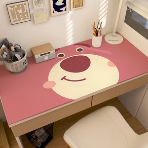 草莓熊儿童卡通书桌垫硅胶护眼学生桌面保护垫免洗防水写字台桌布