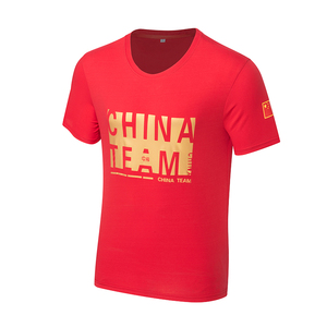 安踏官方国家队运动半袖运动员定制T恤短袖宽松大码china国服教练