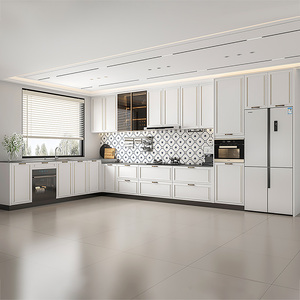 索菲亚厨房整体橱柜定制简欧现代装修全屋定制灶台柜一体转角厨柜