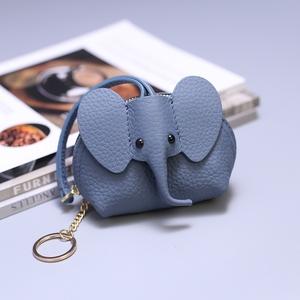 新款创意可爱小象拉链钱包女小巧零钱包硬币钥匙包个性口红包小包