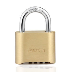 奥本全铜密码挂锁52MM室内外门锁防盗锁具四位密码锁AB5002纯铜四