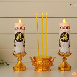 。中元节用品蜡烛电子香烛香炉套餐奠字祭祀扫墓陵园墓地五七灵堂