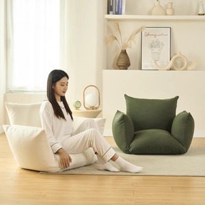 无印折叠懒人沙发椅小户型单人云朵豆腐块小沙发软垫可躺可睡椅子