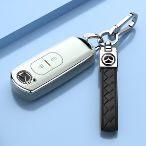 苏萌适用马自达昂克赛拉钥匙套CX4阿特兹CX5马3创意6汽车钥匙壳扣