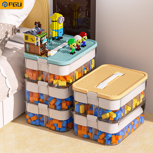 德国日本进口博世乐高拼装积木收纳盒展示柜分格架大小颗粒儿童宝