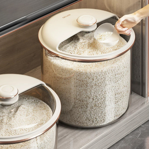 2024新款米桶家用防虫防潮密封米缸装面粉储存罐大米猫粮狗粮容器