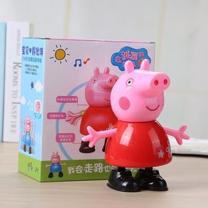 热卖电动玩具小猪猪跳舞佩佩猪会唱歌带灯光音乐会跳舞佩奇粉红小