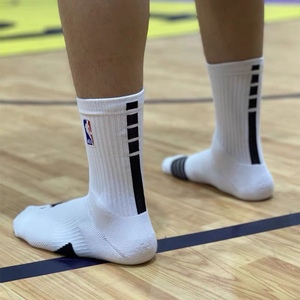NBA高筒中筒篮球袜子毛巾底吸汗休闲运动袜球员实战比赛训练男女