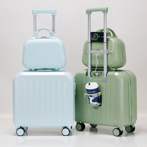 行李箱女小型轻便多功能20寸密码拉杆箱小清新2023新款短途旅行箱