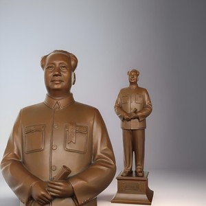 毛主像紫铜像毛泽东摆件开国大典客厅办公室桌面伟人摆像纯铜站像