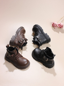回力冬季宝宝鞋子1-3岁学步鞋小童二棉皮鞋儿童短靴男女童马丁靴