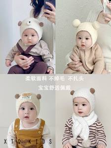 龙年2岁1一3岁宝宝帽子秋冬季男孩女孩四个月一岁半2月龄新年婴儿