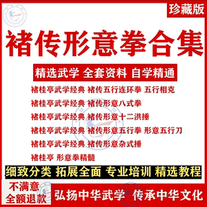 褚桂亭褚传形意拳视频教程五行连环拳八式拳十二洪捶杂式锤教学