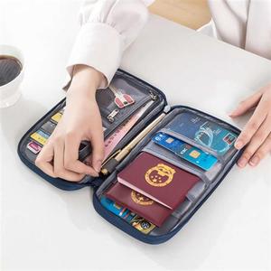 旅行证件收纳包大容量多功能票据夹护照保护套文件户口本整理袋盒