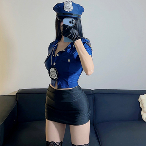 性感警官制服机长空姐装cosplay夜场酒吧角色纯欲紧身女警cos服装